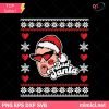 Bad Bunny Bad Santa Ugly Christmas Sweater SVG, Bad Bunny Christmas SVG