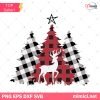 Farmhouse Christmas Tree Svg, Christmas Tree SVG, Merry Christmas SVG, Buffalo Plaid Christmas Tree SVG PNG DXF EPS Vector Clipart