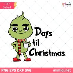 Grinch Coffee New Svg, Baby Green Monster Christmas Svg