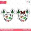 Ho Ho Ho Mickey And Minnie Christmas SVG, Mickey Minnie Mouse Christmas SVG, Santa Svg, Reindeer Svg, Snowman Svg