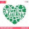 Lucky Heart SVG, St Patricks Day Svg
