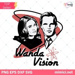 Marvel WandaVision Svg, WandaVision SVG DXF EPS PNG Cut Files Clipart Cricut Silhouette