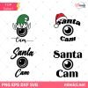 Santa Cam SVG Bundle, Christmas Cam SVG, Elf Cam SVG, Santa Cam Cut File