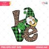 St Patricks Day SVG, St Patrick Gnome SVG, Love Leopard And Plaid Gnome SVG, St Patricks SVG, Gnome St Patrick SVG