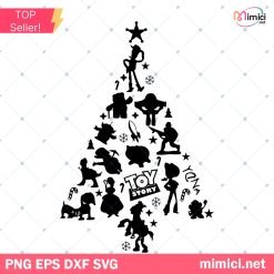 Toy Story Christmas Tree SVG, Toy Story SVG, Christmas Toy Story SVG