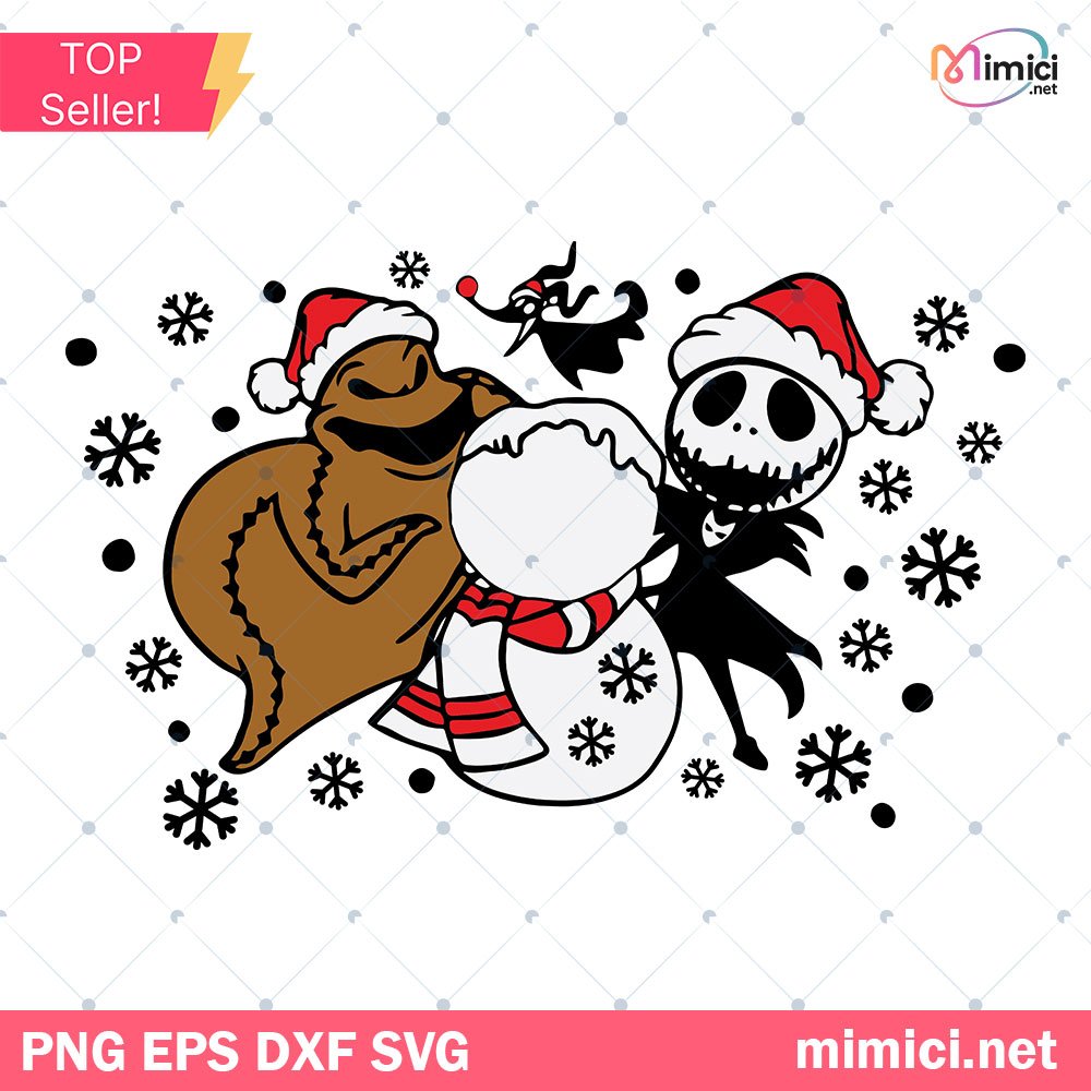 Jack Skellington Oogie Boogie Starbucks Cup SVG, Nightmare Before Christmas Starbucks Cup SVG