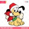 Christmas Baby Pluto SVG, Pluto SVG, Baby Pluto Santa Hat SVG PNG DXF EPS Cut Files For Cricut Silhouette