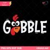 Gobble SVG, Thanksgiving SVG, Turkey Face SVG
