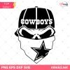 Dallas Cowboys Skull SVG, Dallas Cowboys Svg, Skull SVG