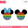 Disney Mouse Pop it Svg, Pop it Svg, Mouse Head Pop it Svg