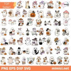 Cute Ghost Halloween svg Bundle