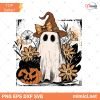 Floral Fall Ghost Png, Boho Halloween PNG