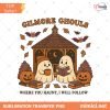 Gilmore Ghouls PNG, Where You Haunt I Will Follow PNG, Cute Ghost Couple Halloween PNG