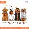 Golden Retriever Ghost Dogs PNG, Halloween Dog Png