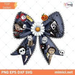 Horror Characters Halloween Bow Png Bundle, Horror Characters Png