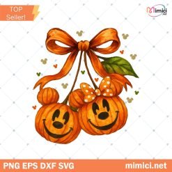 Pumpkin Cherries Png, Pumpkin Mouse And Friends Png, Retro Halloween Png