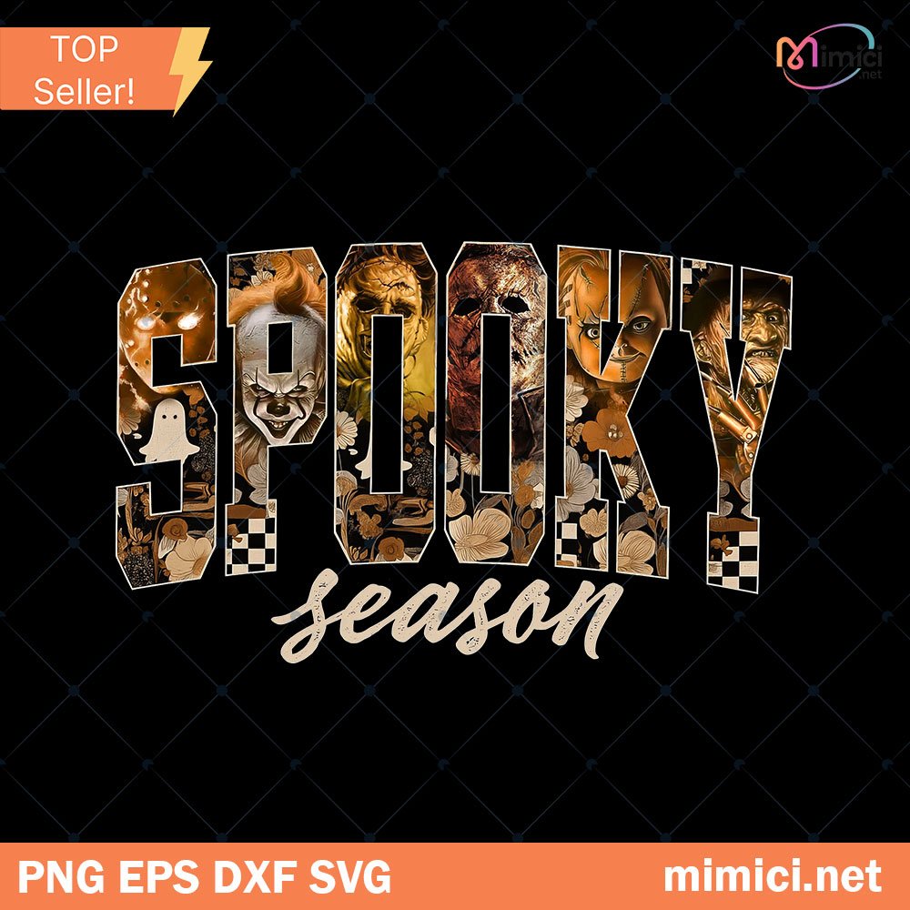 Spooky Season Horror Characters Halloween Png