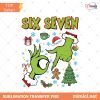 Funny 67 Six Seven Grinch Christmas Png, Six Seven Meme Grinch Png, 67 Trend Social Media