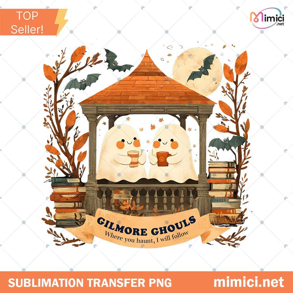 Gilmore Ghouls Halloween PNG, Ghost Spooky Season Halloween PNG, Ghost Halloween PNG, Funny Halloween Kids PNG