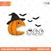 Halloween Costume Png, Spooky Season Png, Trendy Halloween Pumpkin Chasing Ghost Png, Fall Vibes, Funny Boo Ghost PNG