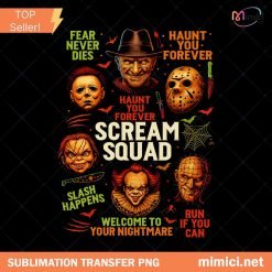 Horror Characters Png, Halloween Squad Png, Horror Friends Png, Halloween Horror Movies Png, Horror Movie Killers Png, Halloween Friends Png