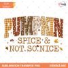Pumpkin Spice and Not So Nice PNG, Funny Fall Digital Download, Retro Autumn Sublimation Design