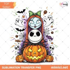 Retro Jack Sally Halloween Png, Halloween Couple Design Png, Nightmare Before Halloween Png