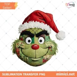 Santa Patchwork PNG, Santa PNG, Christmas png, Merry Christmas Patchwork PNG