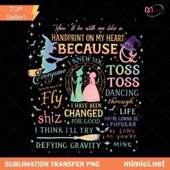 Wicked Movie 2Sided PNG, Defy Gravity Broomstick Magic Wand PNG, Witch Pink and Green Shirt Design, Wizard Movie Fan Tee, Wizard Tee