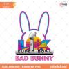 Bad Bunny Super Bowl Trophy PNG, Blue Bunny Football Digital Design