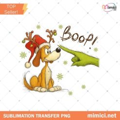 Christmas Dog Boop Png, Retro Christmas Mean Guy png, Vintage Christmas Characters png
