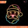 Christmas Santa Claus Neon Light PNG, Christmas Santa Claus, Christmas Santa Png