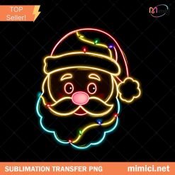Christmas Santa Claus Neon Light PNG, Christmas Santa Claus, Christmas Santa Png