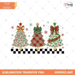 Colorful Coquette Christmas Tree Png, Preppy Christmas Png, Holly Jolly Png, Pink Christmas Png, Merry and Bright Png