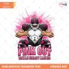 Custom Breast Cancer Football Png, Pink Out Tackle Breast Cancer Png, Breast Cancer Awareness PNG, Game Day Png, Pink Ribbon, Fight Cancer