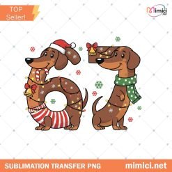 Dachshund Through The Snow Png, Merry Christmas Dachshund Dog, Retro Christmas png, Tis The Season png, Christmas png, Preppy Christmas Png