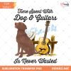 Dogs And Guitars PNG, Time Spent With Dogs And Guitars Is Never Wasted PNG