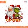 Funny Santa Grinch Six Seven Meme PNG, Christmas Viral Joke (Digital File)