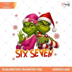 Green Six Seven Meme Christmas Png, Six Seven Christmas Png, 6 7 Christmas Shirt, Santa Says Six Seven Png, 6 7 Meme Viral Png, 6 7 Xmas Png