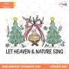 Heaven and Nature Sing PNG, Whimsical Christmas Nativity Bow Trees Design, Christian Nativity Png, Christian Christmas, Trending Christmas
