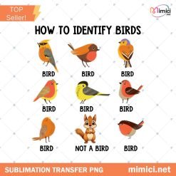 How To Identify A Bird Funny Birds Lover Nature Birdwatcher PNG