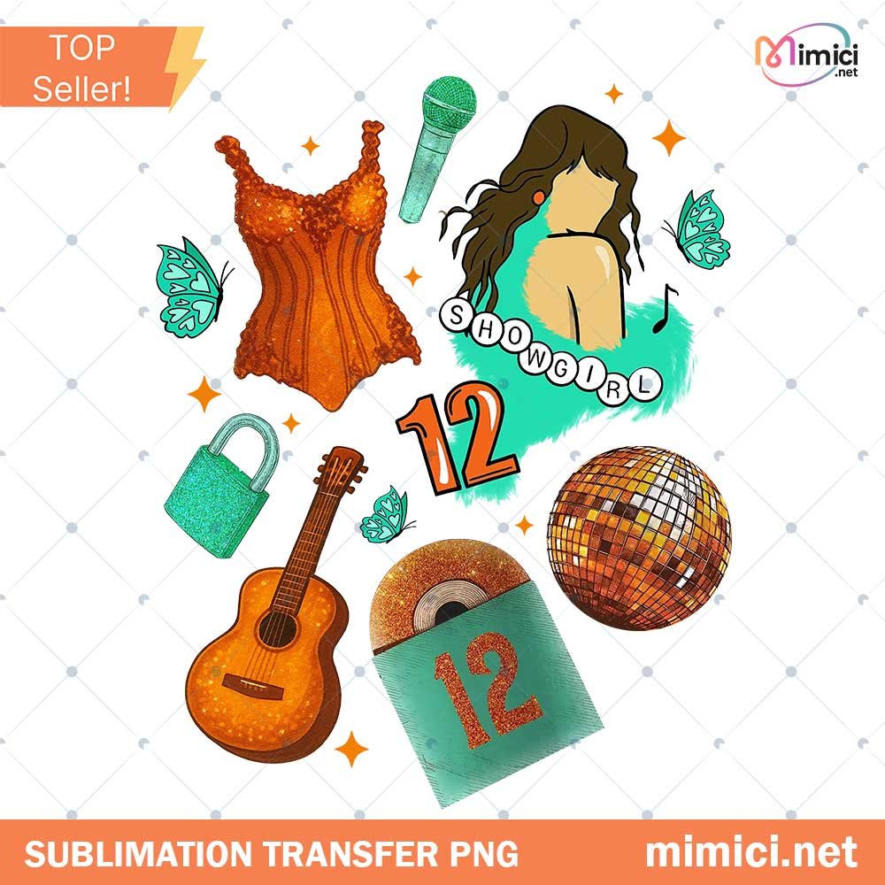 In My Showgirl Era PNG, Life of a PNG, Orange Show Girl Png for Concert