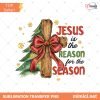 Jesus Is The Reason For A Season png, Christmas Png, Preppy christmas png, Christmas png, Retro Christmas png, Checkered Red Plaid Png