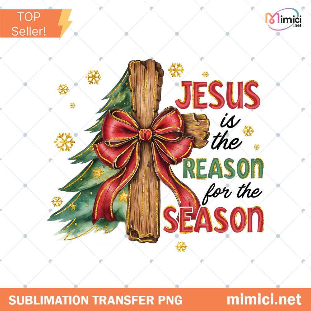 Jesus Is The Reason For A Season png, Christmas Png, Preppy christmas png, Christmas png, Retro Christmas png, Checkered Red Plaid Png