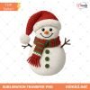 Latch Hook Yarn Crochet Snowman Design PNG, Christmas Winter Holiday
