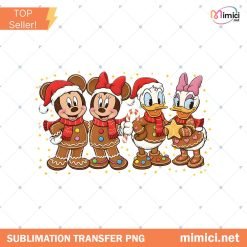 Mouse and Friends Christmas Gingerbread Png, Family Christmas Png, Very Merry Christmas Party Png, Kids Christmas Png, Christmas Trip Png