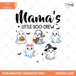 Personalized Mama's Little Boo Crew Ghost Family Metal Sign PNG, Personalized Halloween Family Sign, Halloween Gift for Family, Fall Halloween