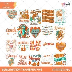 Showgirl Era PNG Bundle, Showgirl Life Digital, Retro Graphic Set, Concert Inspired