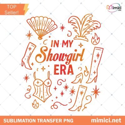 Showgirl Era Png, Orange Show Girl Png For Concert