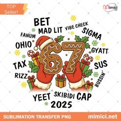 Six Seven Christmas Ornament PNG, Gen Z Slang Teen Keepsake Png, 67 Six Seven Meme Ornament Png